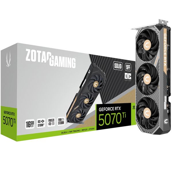 Zotac GeForce RTX 5070 Ti Solid SFF OC ZT-B50710J3-10P 16GB GDDR7 Ekran Kartı