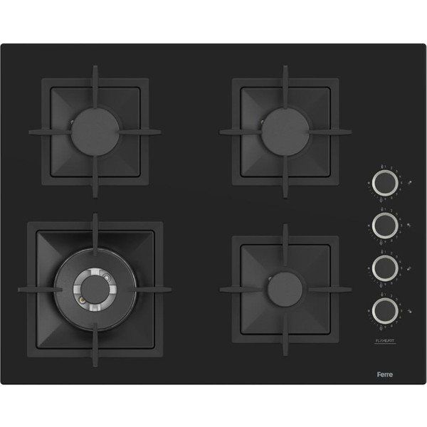 Ferre SC405-WFA Flameart Siyah Döküm 65 cm Cam Ocak