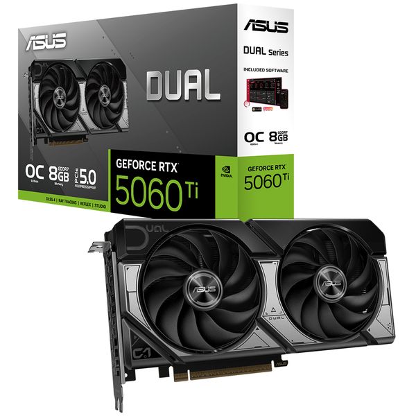 Asus Dual GeForce RTX 5060 Ti OC DUAL-RTX5060TI-O8G 8GB GDDR7 Ekran Kartı