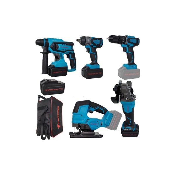 CatPower 4150 20V 4.0Ah Li-Ion 3 Akülü Kömürsüz 5'li Set
