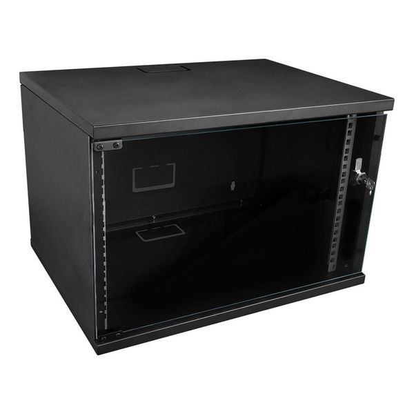 S-Link SL-U12 12U W 530 mm D 400 mm Siyah Yeni Nesil Soho Rack Kabin