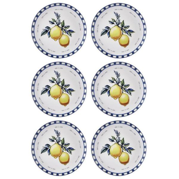 The Mia ODL004 26 cm Odore Di Limone 6'lı Servis Tabağı Set