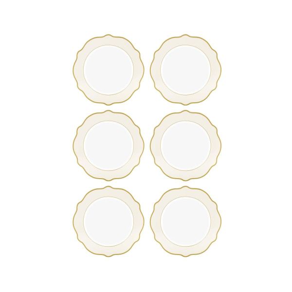 The Mia Jaswely 21 cm 6 Parça Krem Pasta Tabağı