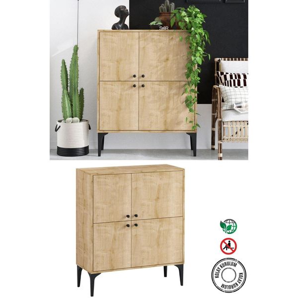 Decormet Capella DEC0008 90x35x115 cm Meşe Konsol