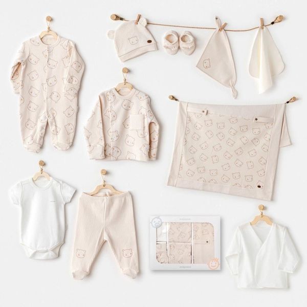 Andywawa AC25181 Newborn Bear Time 10 Parça Bebek Hastane Çıkışı