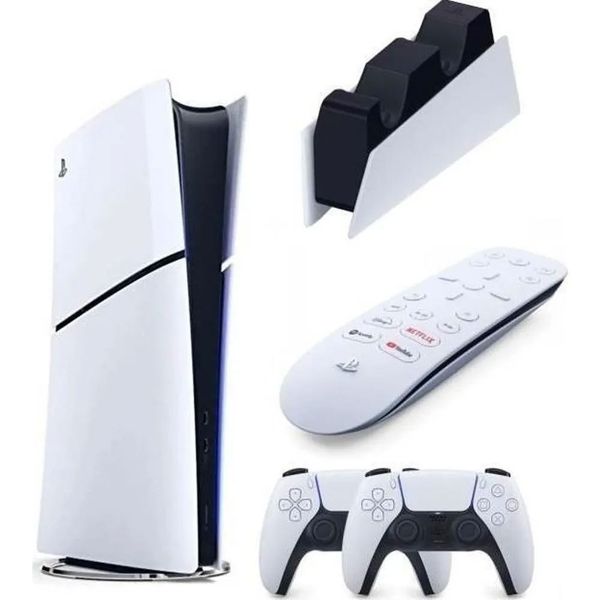 Sony PlayStation 5 Slim Digital Edition + 2.DualSense + Şarj İstasyonu + Medya Kumandası