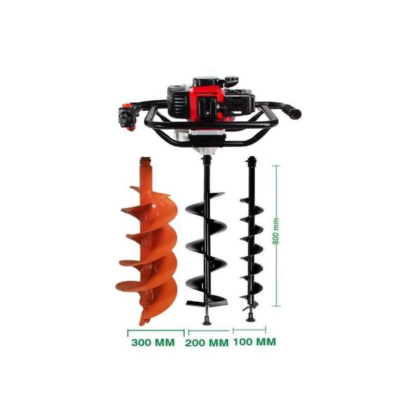 Garden Pro TKDZ-03-52 Set-2 Toprak Burgu Makinesi