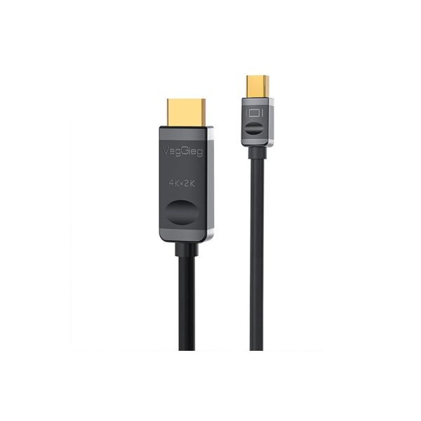 Veggieg 4K 30 Hz 1.5 mt Dönüştürücü Mini Displayport to HDMI Kablo
