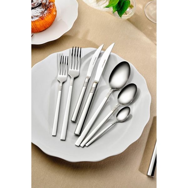 Karaca 316 Elegance Nil Platin 12 Kişilik 84 Parça Çatal Kaşık Bıçak Takımı