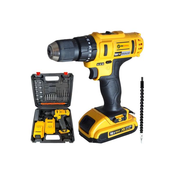 Prohummer Ph196 Darbesiz 24 Parça 58Vf Max Şarjlı Vidalama Matkap