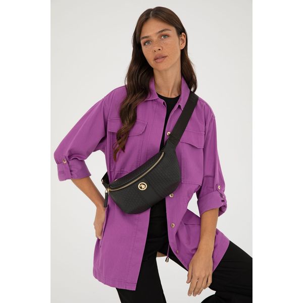 U.S. Polo Assn. 50293695-VR046 Siyah Kadın Bel Çantası