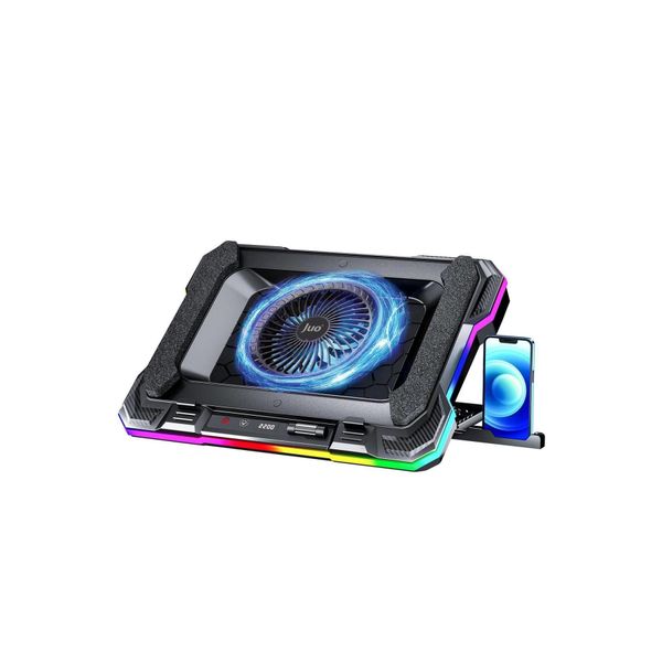 Juo Yeti 2200RPM RGB Işıklı Led Display Gaming Laptop Notebook Soğutucu Standı