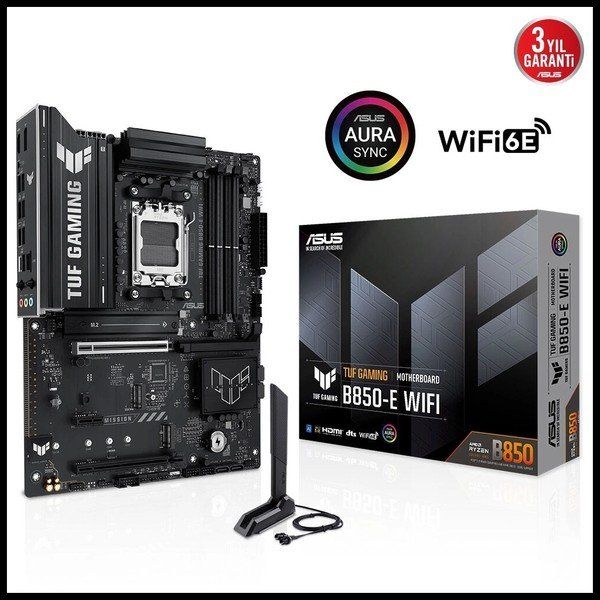 Asus TUF Gaming B850-E WiFi AMD AM5 DDR5 ATX Anakart
