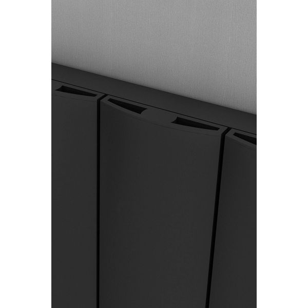 Sanica Single Simetrik Dizayn 306x1800 mm Antrasit Alüminyum Dikey Radyatör