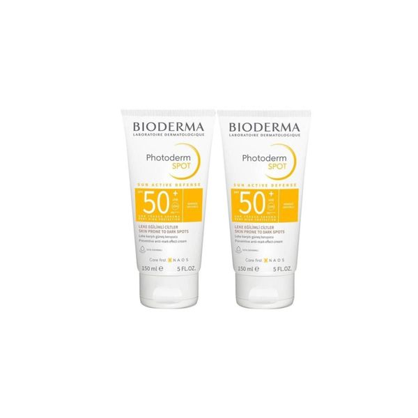 Bioderma Photoderm Spot Leke Karşıtı Yüksek Korumalı SPF 50 2 Adet 150 ml Yüz ve Vücut Güneş Kremi