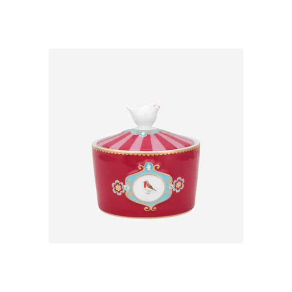 PIP STUDIO Love Birds Kırmızı 300 ml Porselen Şekerlik