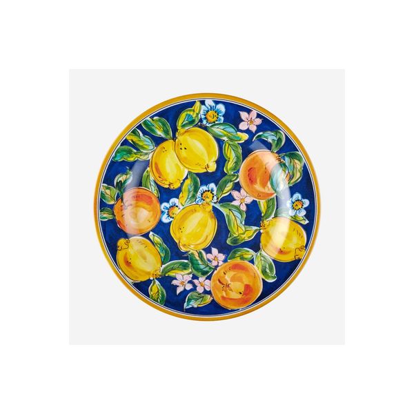 Chiara Alessi Capri Mavi Melamin 28 cm Yemek Tabağı