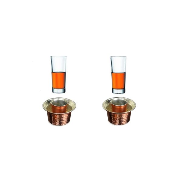 Paşabahçe Ehlikeyf Bakır 2 Kişilik Özel Set Bardak