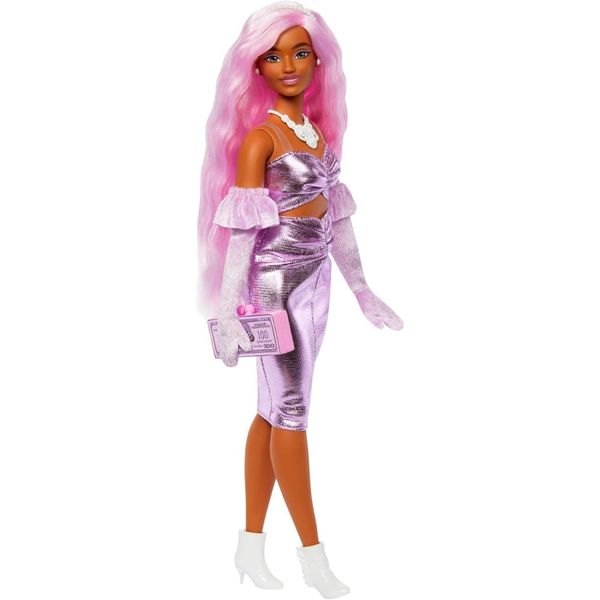 Barbie HYV25 Deluxe Style Pembe Saçlı Bebek