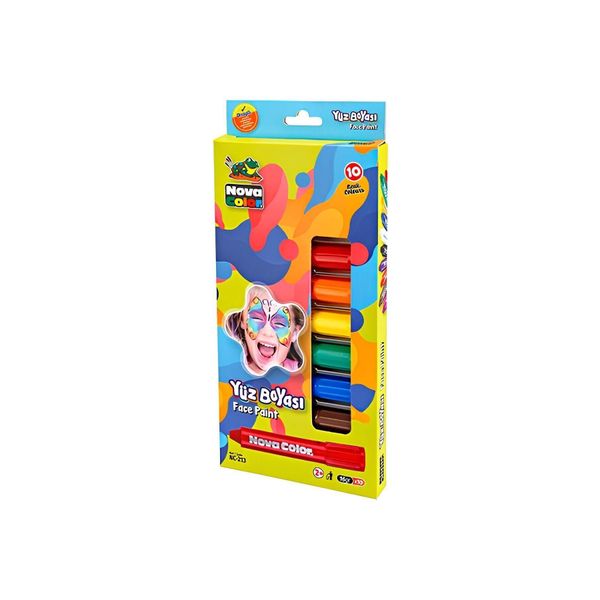 Nova Color Yüz Boyası Tüm Renkler (10 Kalem)