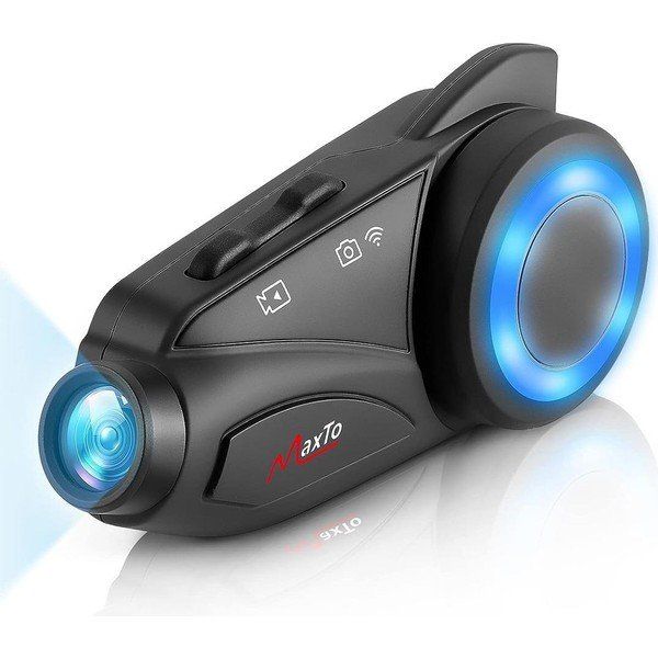 Powermaster Maxto M3 Kameralı Motosiklet Bluetooth Intercom Kulaklık