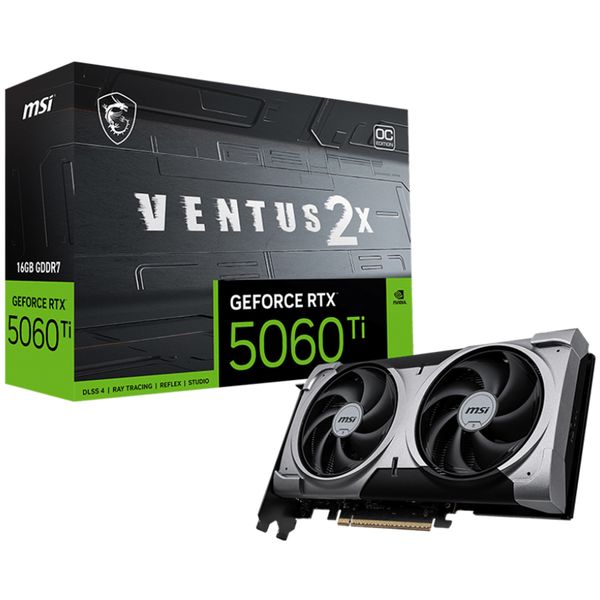 MSI GeForce RTX 5060 Ti Ventus 2X OC Plus 8GB GDDR7 Ekran Kartı