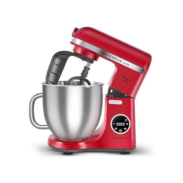 Karaca Mastermaid Chef Ultra D2000 W Dijital Ekranlı 7 lt Imperial Red Hamur Yoğurma Makinesi