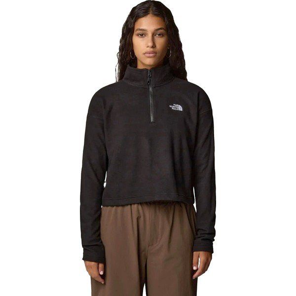 The North Face NF0A855N4H01 Siyah 100 Glacier Cropped Kadın Outdoor Polar