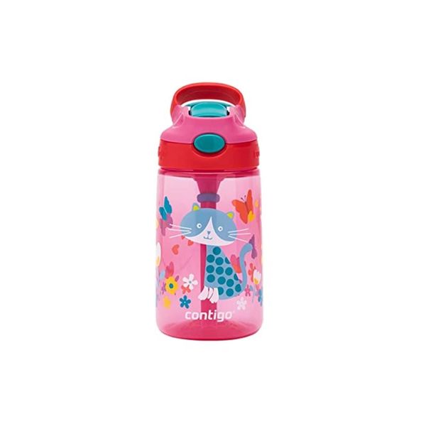 Contigo Gizmo Flip Kedicikler Tritan 420 ml Pembe Çocuk Suluğu