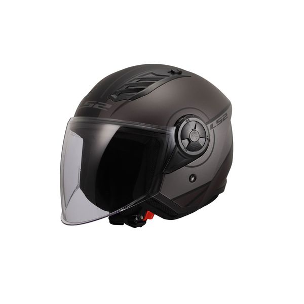 LS2 Airflow 2 Cover Mat Siyah Gri Kask