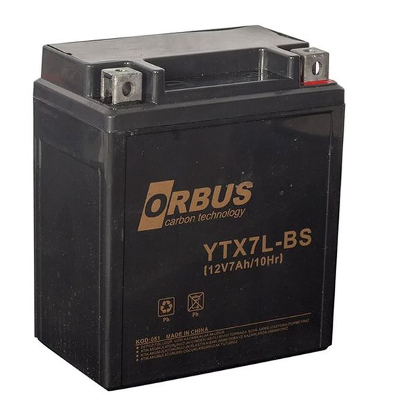 Orbus 12 Volt 7 AH Karbon Elektrikli Bisiklet Aküsü