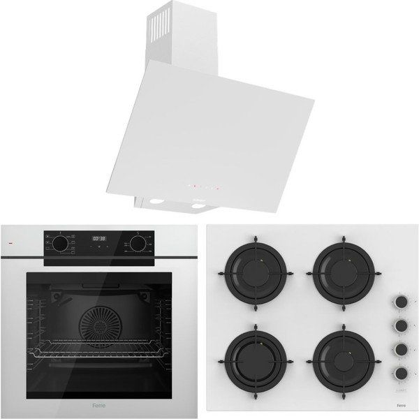 Ferre Fryart Artline QEP63CB - CS206-FA - D078-SA Beyaz 3'lü Ankastre Set