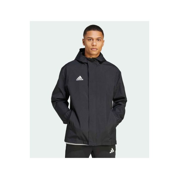 Adidas IK4010 ENT22 AW JKT Siyah Futbol Antrenman Erkek Yağmurluk