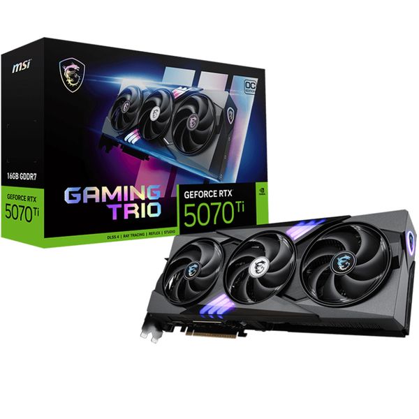 MSI GeForce RTX 5070 Ti 16G Gaming Trio OC 16GB GDDR7 Ekran Kartı