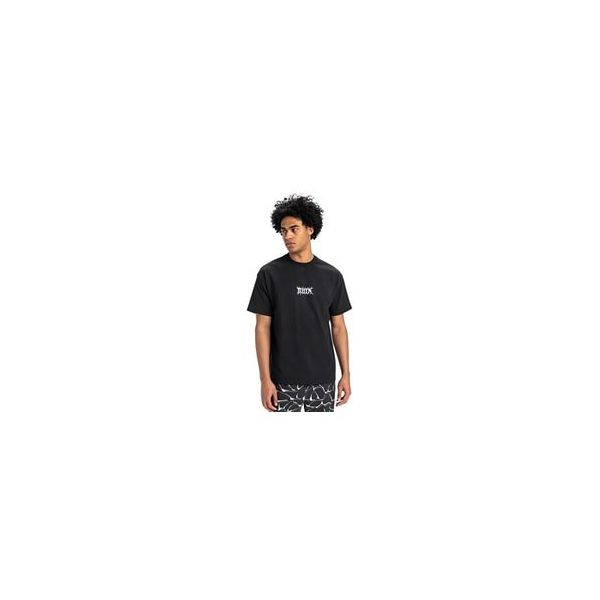 Quiksilver EQYZT08016-KVJ0 Mercury Chrome Lightning Siyah Günlük Stil Erkek T-shirt