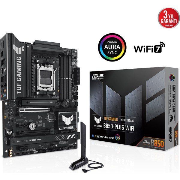 Asus TUF Gaming B850-PLUS WiFi AMD AM5 DDR5 ATX Anakart