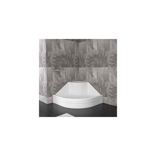 Sırduş 110x110x22 cm Oval Yüksek Oturmalı Duş Teknesi