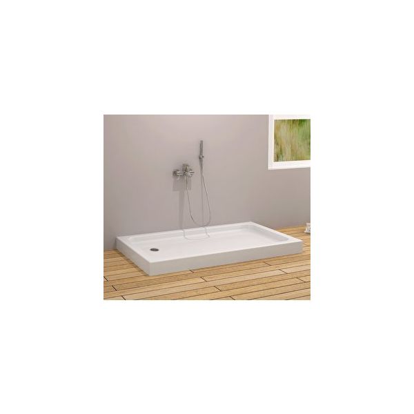 Sırduş 100x80x12 cm Dikdörtgen Monoblok Duş Teknesi
