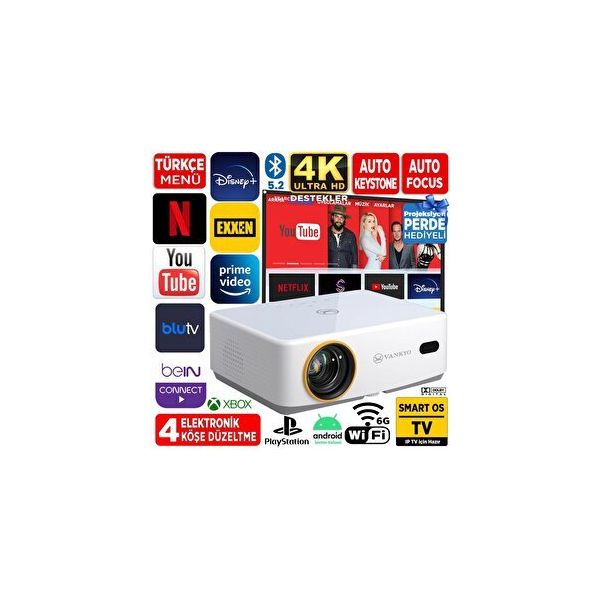 Vankyo Leisure L570B Full HD Taşınabilir LED Projeksiyon Cihazı