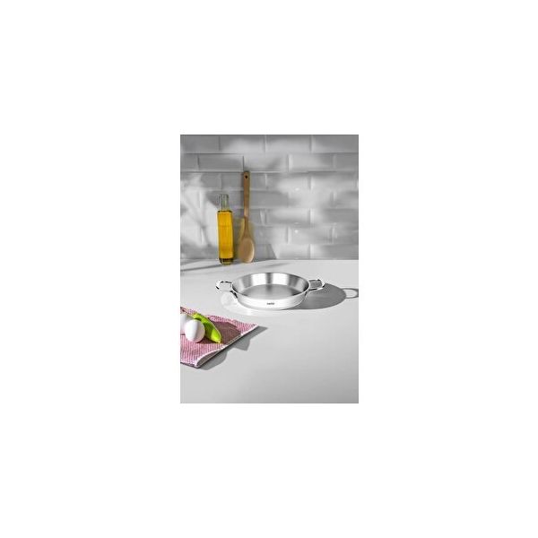 Nehir Silver Çelik 18 cm Kapaksız Omlet Sahan