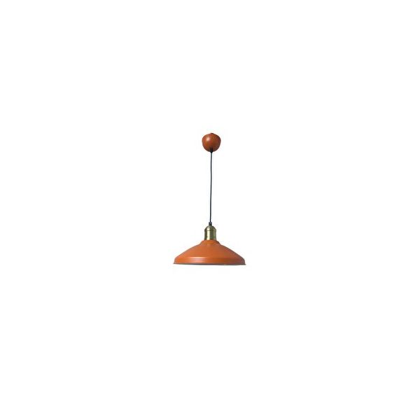 Rsylight Retro Metal Rustik Dekoratif 25 cm Turuncu Tekli Sarkıt Avize