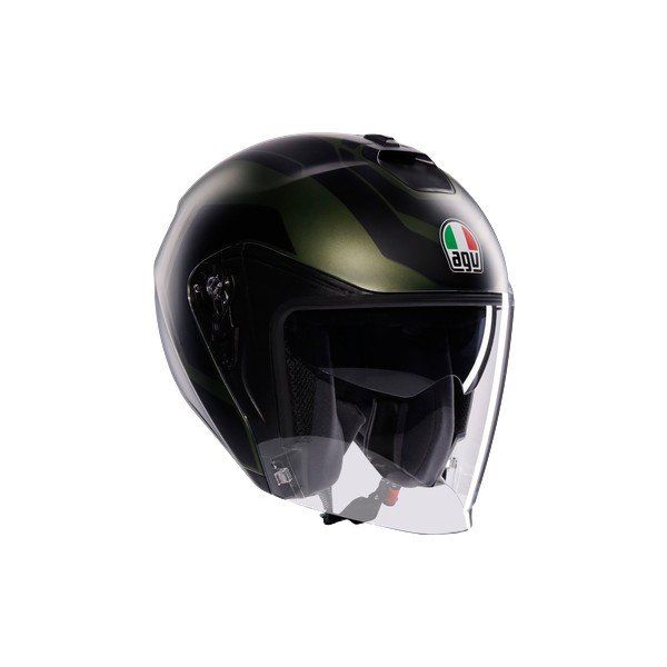 Agv Irides Sakai Mat Yeşil-Siyah Açık Kask