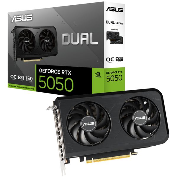 Asus Dual GeForce RTX 5050 OC DUAL-RTX5050-O8G 8GB GDDR6 Ekran Kartı