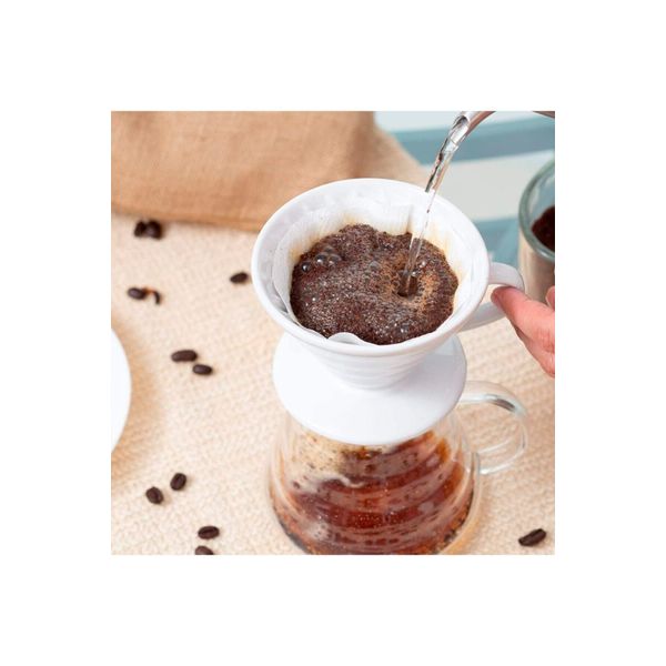 Güral Porselen Porselen V60 Dripper Filtre Kahve Demleme Fincanı