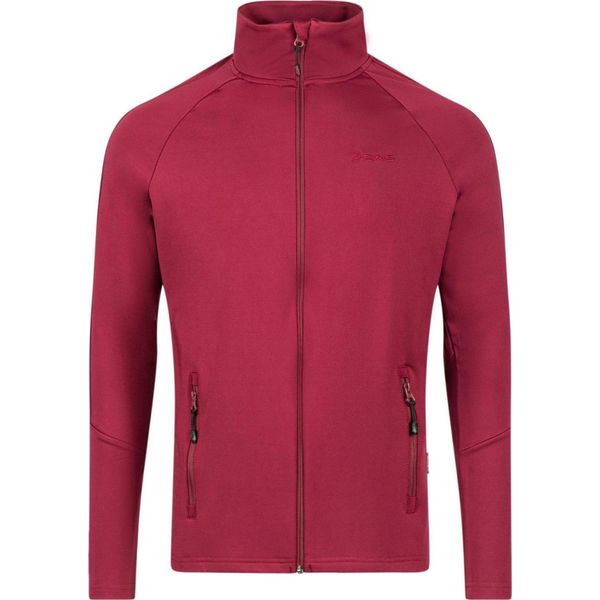 2AS Menza Bordo Tam Fermuarlı Erkek Sweatshirt