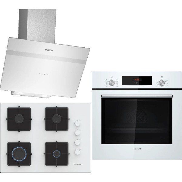 Siemens HB012FBW1T - EO7C2PP30O - LC64KPJ20T Beyaz 3'lü Ankastre Set