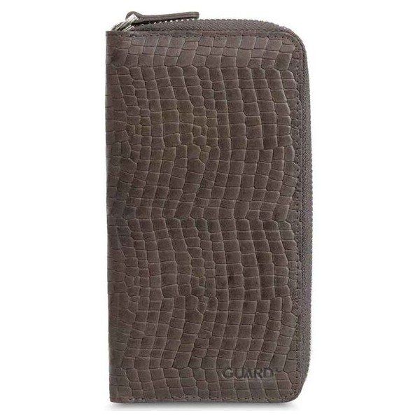 Guard GRD2403XW22162 Texas Kahverengi Baskılı Fermuarlı Portföy Cüzdan