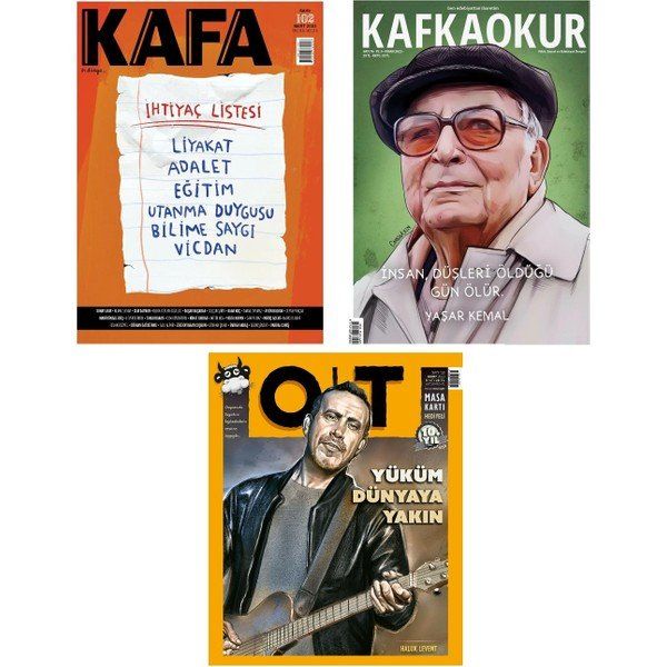 Kafa + Kafkaokur + Ot Dergi Yıllık Abonelik
