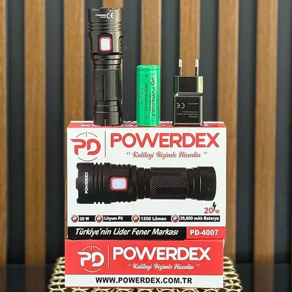 Powerdex PD-4007 20 W 1200 Lümen El Feneri