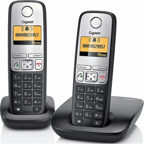 Gigaset A690 Duo Siyah 2 Ahizeli Handsfree DECT Telsiz Telefon